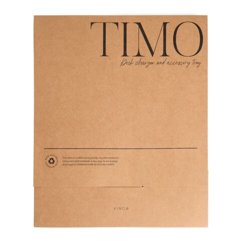 VINGA Timo RCS desk charger and accessory tray brown | No Branding | not available | not available