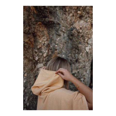 VINGA Tolo hammam terry beach poncho yellow-off white | No Branding | not available | not available | not available