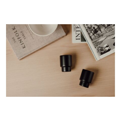 VINGA Nagano RCS  recycled SS mugs, set of 2 black | No Branding | not available | not available