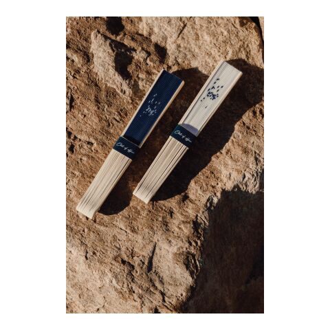 VINGA Out of office hand fan navy-white | No Branding | not available | not available
