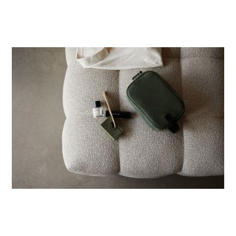 VINGA Marlow RCS recycled polyester toiletry bag green-black | No Branding | not available | not available