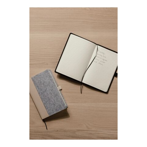 VINGA Albon GRS recycled felt notebook grey | No Branding | not available | not available