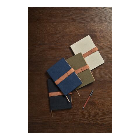 VINGA Bosler RCS recycled canvas note book navy | No Branding | not available | not available