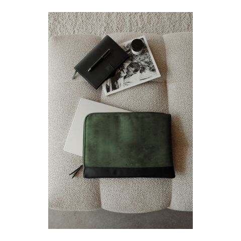 VINGA Marlow RCS recycled polyester 14" laptop sleeve green-black | No Branding | not available | not available