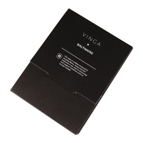 VINGA Baltimore RCS recycled polyester RFID passport cover black | No Branding | not available | not available