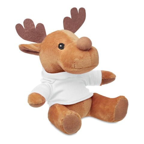 Plush reindeer with hoodie white | No Branding | not available | not available | not available