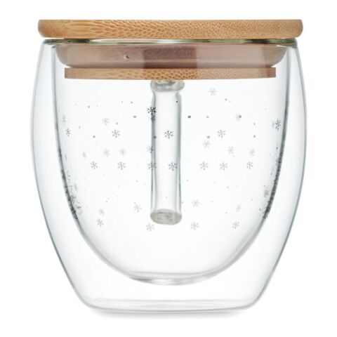 Double wall borosilicate mug with tree design transparent | Without Branding | not available | not available | not available