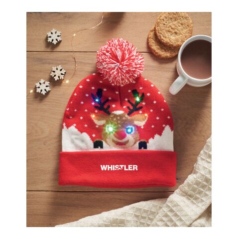 Christmas knitted beanie LED red | No Branding | not available | not available | not available