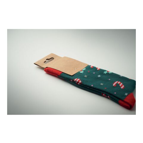 Pair of Christmas socks L green | No Branding | not available | not available | not available