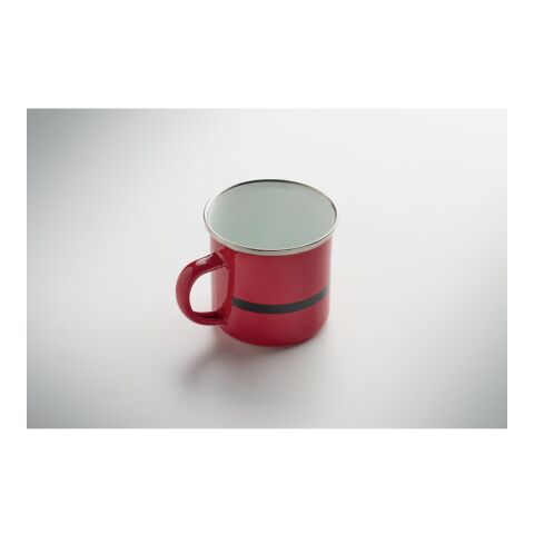 Santa enamel vintage mug 300ml red