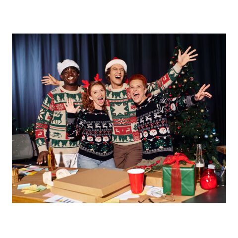 Christmas knitted sweater S-M beige