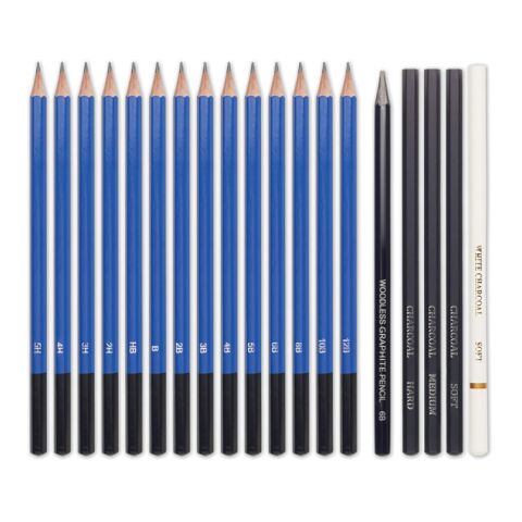 40 piece art set in case black | No Branding | not available | not available | not available