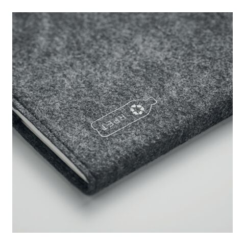 A5 notebook RPET felt grey | No Branding | not available | not available | not available