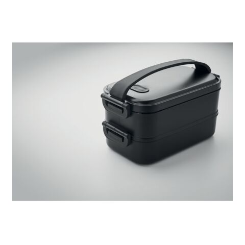 Lunch box in recycled PP black | No Branding | not available | not available | not available