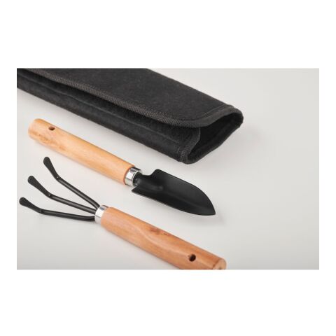 3 garden tools  in RPET pouch black | No Branding | not available | not available | not available