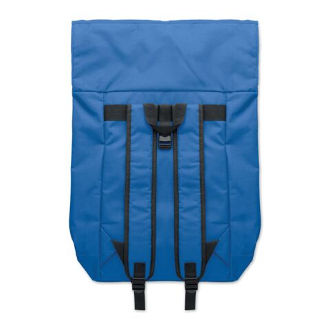 600Dpolyester rolltop backpack royal blue