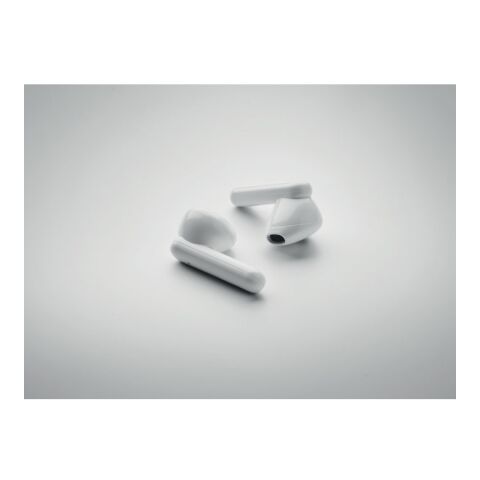 TWS earbuds with solar charger white | No Branding | not available | not available