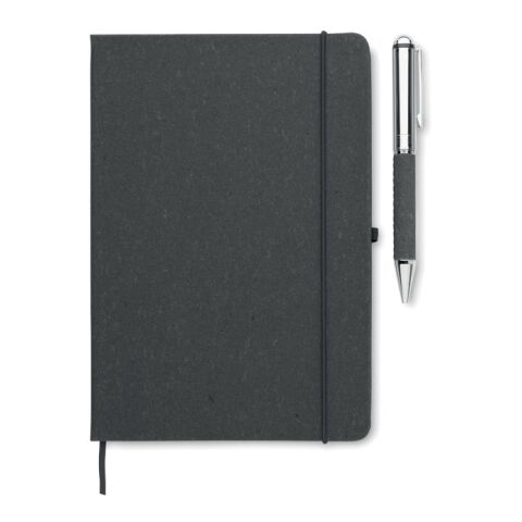 Recycled leather notebook set black | No Branding | not available | not available | not available