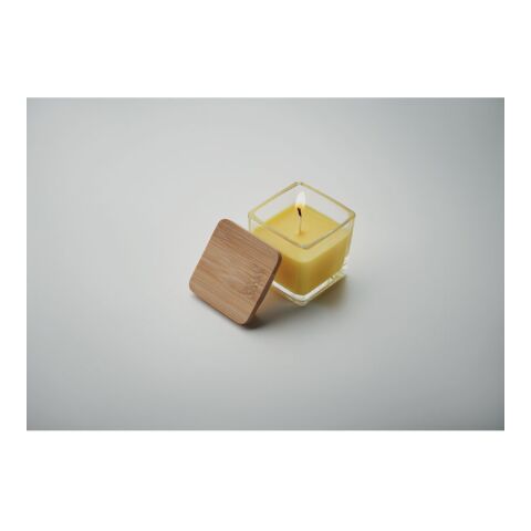 Squared fragranced candle 50gr yellow | No Branding | not available | not available | not available