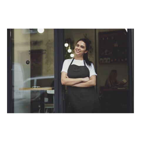 Recycled cotton Kitchen apron black | No Branding | not available | not available | not available