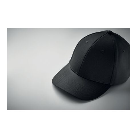 6 panel cotton baseball cap black | No Branding | not available | not available | not available