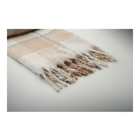 Chequered mohair blanket beige | No Branding | not available | not available | not available
