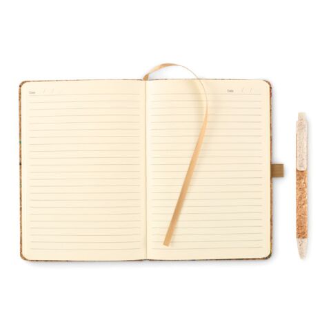 A5 cork coloured notebook beige | No Branding | not available | not available | not available