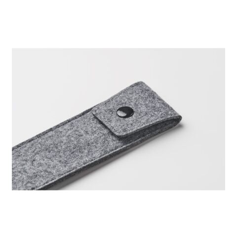 RPET felt pencil case grey | No Branding | not available | not available | not available