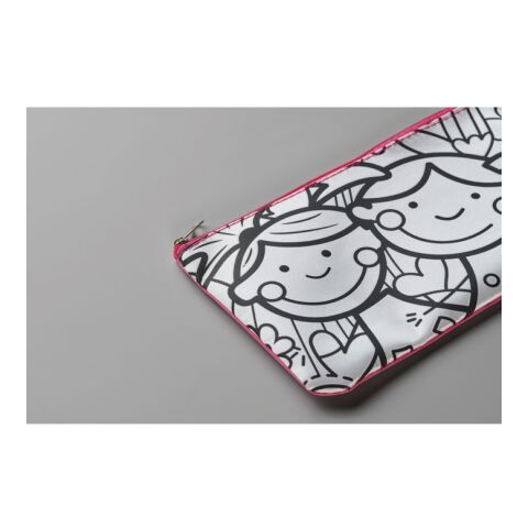 Pencil case with markers pink | No Branding | not available | not available | not available