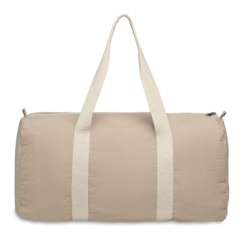 Recycled cotton sports bag khaki | No Branding | not available | not available | not available