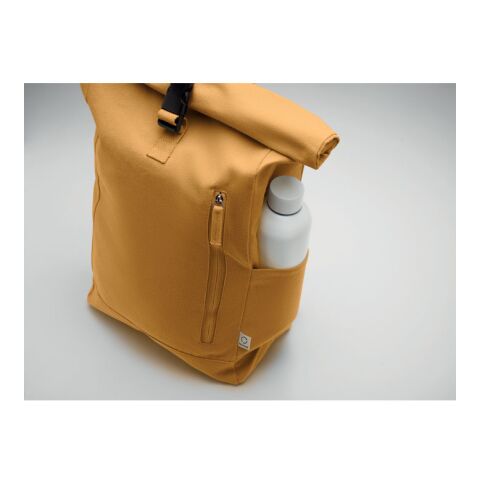 Roll top backpack 390 gr/m² Ochre | No Branding | not available | not available | not available