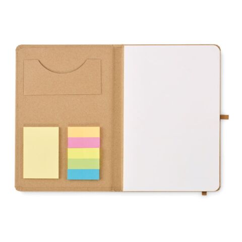 A5 notebook recycled paper set beige | No Branding | not available | not available
