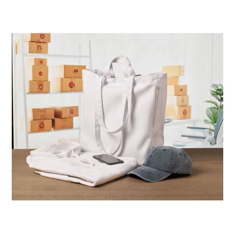 Recycled cotton shopping bag white | No Branding | not available | not available | not available