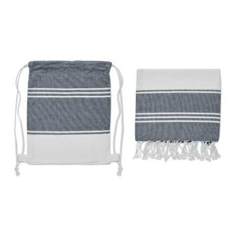 Hammam towel drawstring set blue | No Branding | not available | not available | not available
