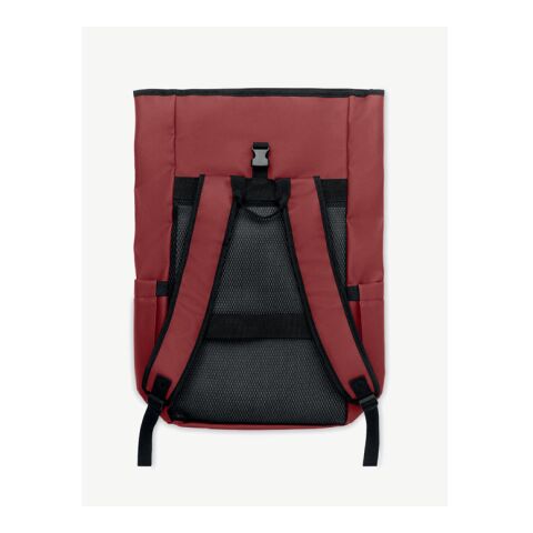 Rolltop laptop rucksack 600D Burgundy | No Branding | not available | not available | not available
