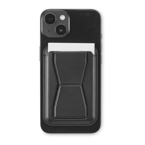 Magnetic PU cardholder black | No Branding | not available | not available