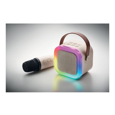 Karaoke set speaker beige | No Branding | not available | not available | not available