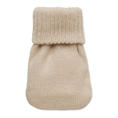 Hand warmer knitted polyester beige | No Branding | not available | not available | not available