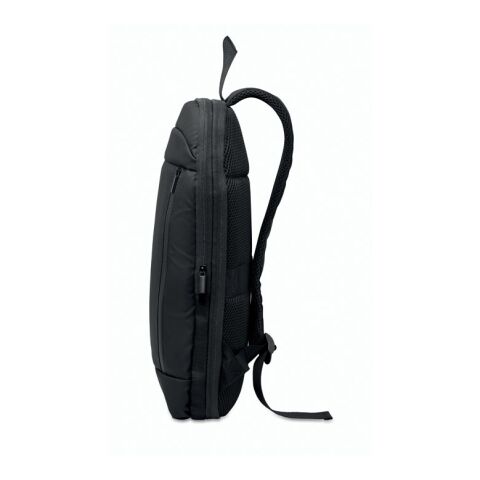 Expandable 600D RPET backpack black | No Branding | not available | not available | not available