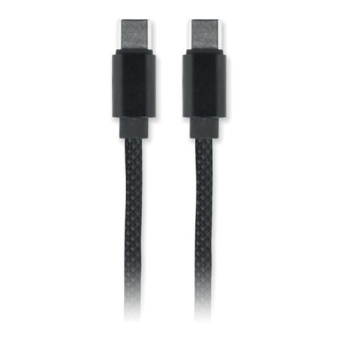 Braided magnetic cable in RPET black | No Branding | not available | not available