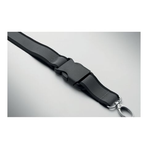Reflective RPET lanyard black | No Branding | not available | not available | not available