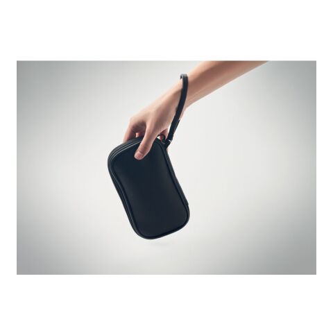 Tech organiser pouch 600D RPET black | No Branding | not available | not available | not available