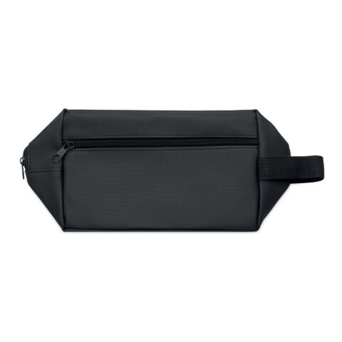 Toiletry bag in 600D RPET black | No Branding | not available | not available | not available