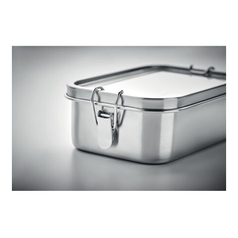 Lunch box 750mL matt silver | No Branding | not available | not available | not available