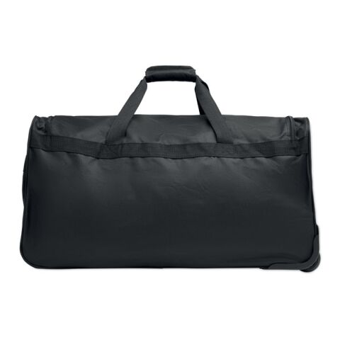 Duffle bag trolley 600D RPET black | No Branding | not available | not available | not available