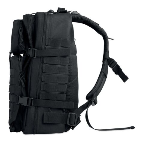 Outdoor backpack 600D RPET black | No Branding | not available | not available | not available