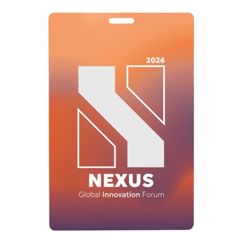 Lanyard badge 120 x 80mm white | No Branding | not available | not available | not available