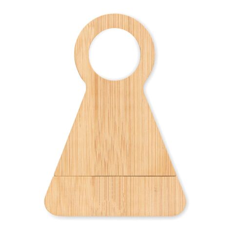 Bamboo bottle stand &amp; opener wood