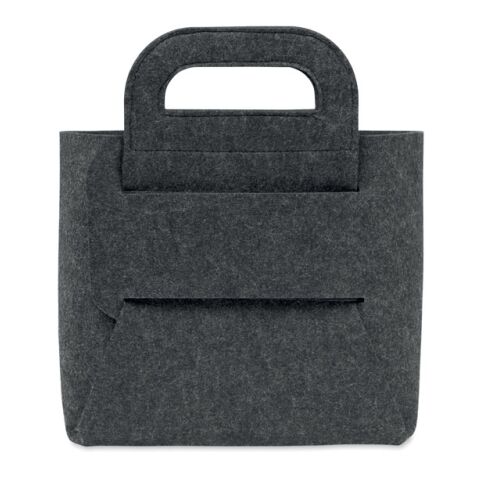 Foldable RPET felt basket grey