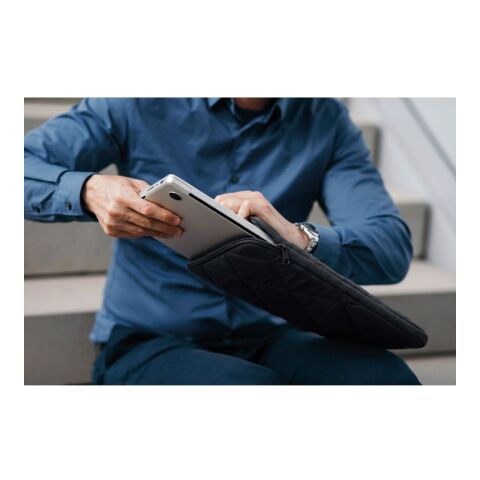Nylon laptop pouch 15" black